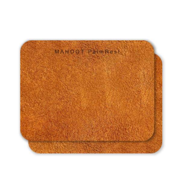 MAHOOT Chamois leather Palm-rest، استراحتگاه دست ماهوت مدل چرم طبیعی جیر قهوه ای