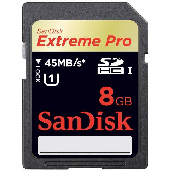 SanDisk SDHC Extreme Pro 300X - 8GB، کارت حافظه ی SDHC سن دیسک Extreme Pro 300X با ظرفیت 8 گیگابایت