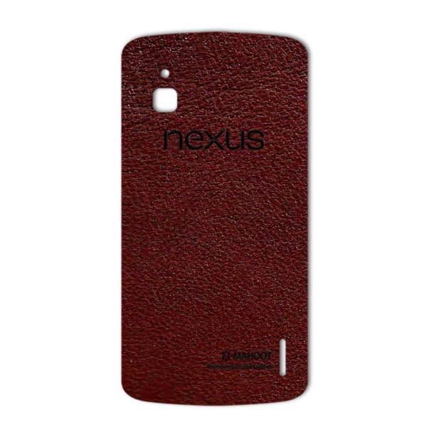 MAHOOT Natural Leather Sticker for Google Nexus 4، برچسب تزئینی ماهوت مدلNatural Leather مناسب برای گوشی Google Nexus 4