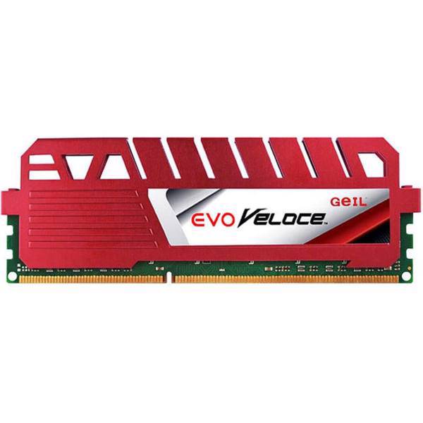 Geil Evo Veloce DDR3 1600MHz CL11 Single Channel Desktop RAM - 8GB، رم دسکتاپ DDR3 تک کاناله 1600 مگاهرتز CL11 گیل مدل Evo Veloce ظرفیت 8 گیگابایت
