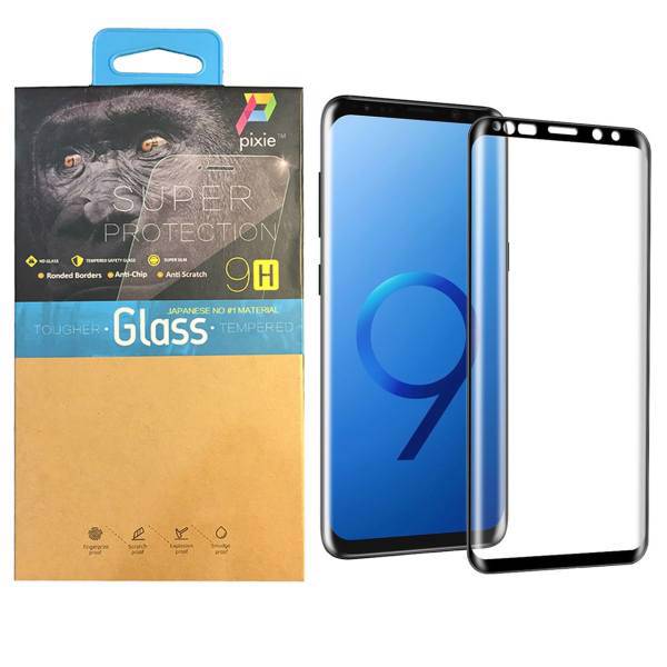 Pixie 3D Full Glue Glass Screen Protector For Samsung Galaxy S9 Plus، محافظ صفحه نمایش تمام چسب شیشه ای پیکسی مدل 3D مناسب برای گوشی سامسونگ گلکسی S9 Plus