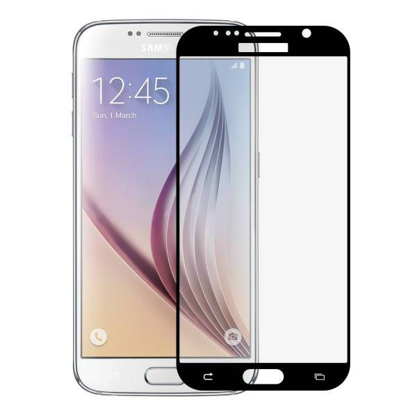 Tempered Full Cover Glass Screen Protector For Samsung Galaxy S6، محافظ صفحه نمایش شیشه ای تمپرد مدل Full Cover مناسب برای سامسونگ Galaxy S6