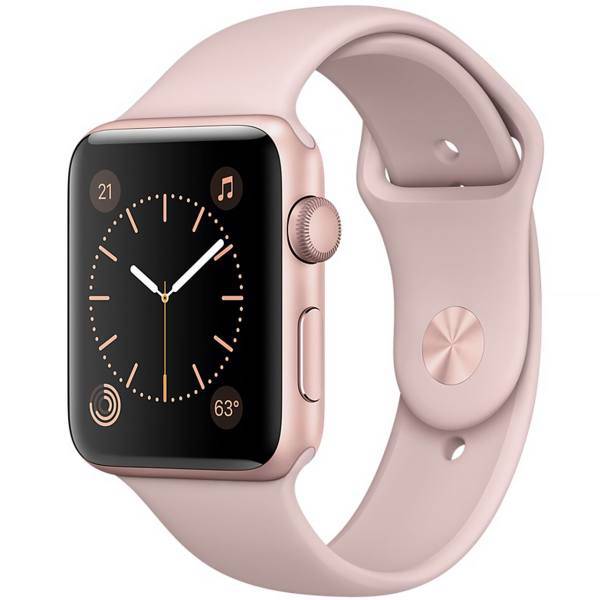 Apple Watch Series 1 42mm Rose Gold Case with Pink Sand Band، ساعت هوشمند اپل واچ سری 1 مدل 42mm Rose Gold Case with Pink Sand Band