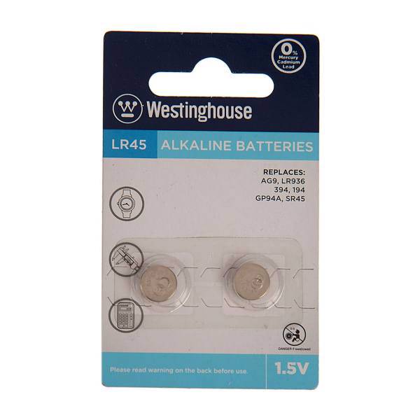 Westinghouse LR45 Alkaline Battery For Watches، باتری ساعت وستینگ هاوس مدل LR45