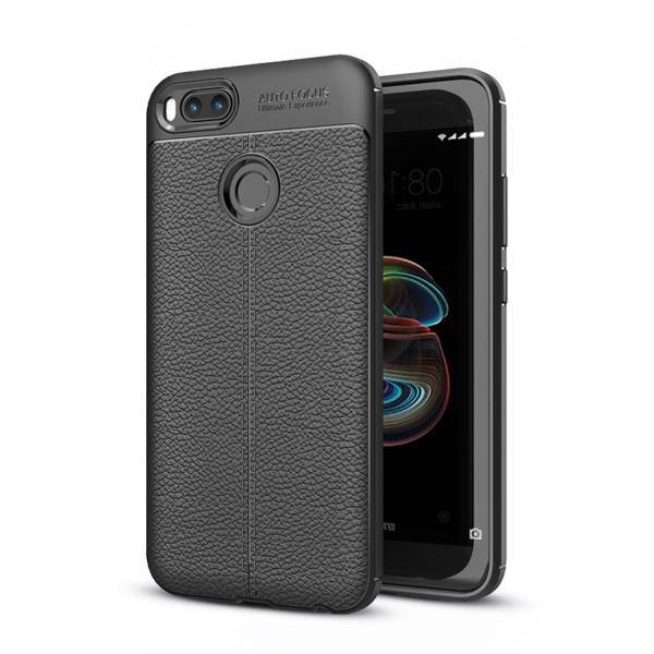 Auto Focus Leather Case For Xiaomi Mi A1 / Mi 5X، کاور اتوفوکس مدل leather مناسب برای گوشی شیائومی Mi A1 / Mi 5X