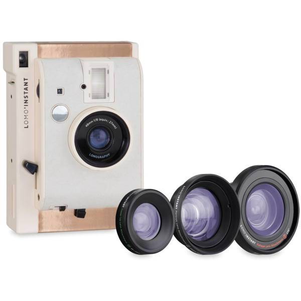 Lomography Mumbai Instant Camera With Lenses، دوربین چاپ سریع لوموگرافی مدل Mumbai به همراه سه لنز
