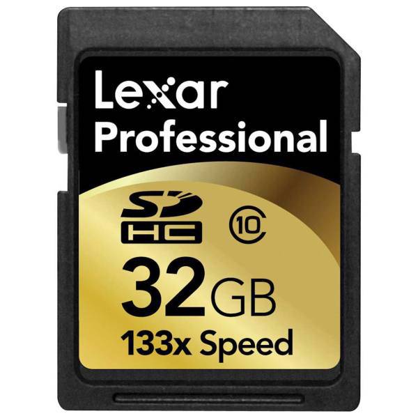 Lexar Professional Class 10 133X SDHC - 32GB، کارت حافظه SDHC لکسار مدل Professional کلاس 10 سرعت 133X ظرفیت 32 گیگابایت