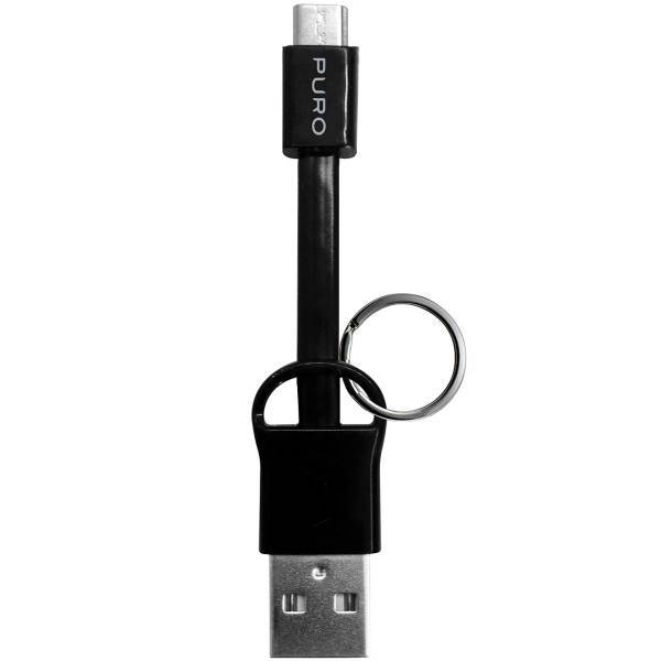 Puro Keychain USB To MicroUSB Cable 0.05m، کابل تبدیل USB به microUSB پورو مدل Keychain طول 0.05 متر