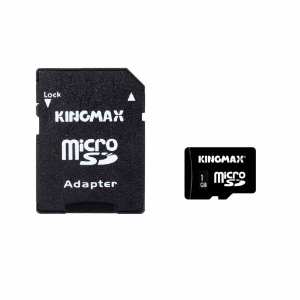 Kingmax microSD With Adapter - 1GB، کارت حافظه microSD کینگ مکس به همراه آداپتور SD ظرفیت 1 گیگابایت
