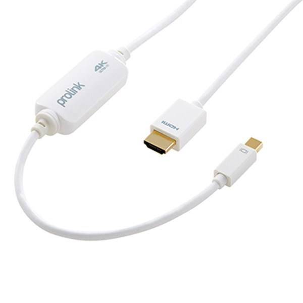 Prolink MP415 Mini DisplayPort To HDMI Cable 2m، کابل تبدیل Mini DisplayPort به HDMI پرولینک مدل MP415 به طول 2 متر