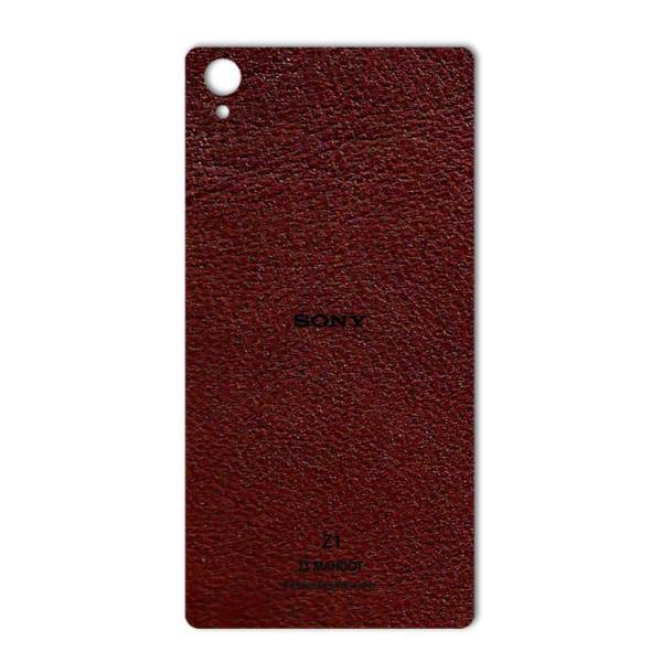 MAHOOT Natural Leather Sticker for Sony Xperia Z1، برچسب تزئینی ماهوت مدلNatural Leather مناسب برای گوشی Sony Xperia Z1