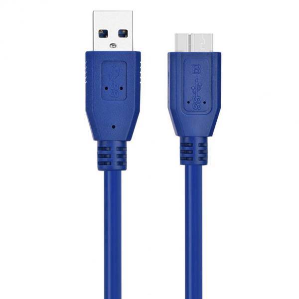 AM/HDD USB3.0 To micro-B Cable 30CM، کابل تبدیل usb3.0 به micro-B مدل AM/HDD طول 30 سانتی متر