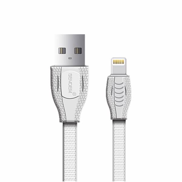 SENDEM T1 Lighting to USB Cable 1m، کابل تبدیل USB به لایتنینگ سند ای ام مدل T1 طول 1متر