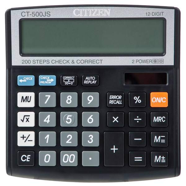 Citizen CT-500JS Calculator، ماشین حساب سیتیزن مدل CT-500JS