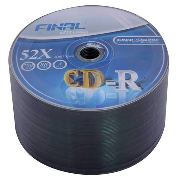 Final CD-R Pack of 50، سی دی خام فینال بسته 50 عددی