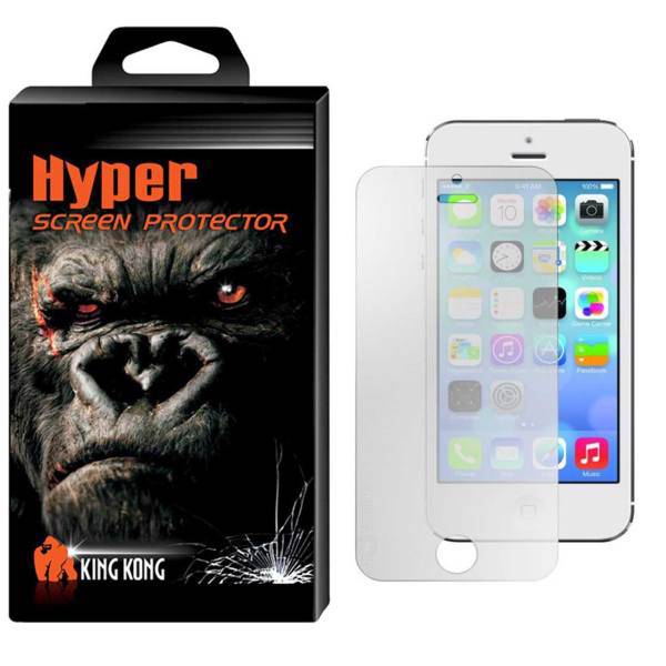 Hyper Protector King Kong Tempered Glass Matte Screen Protector For Apple Iphone 5/5S/Se، محافظ صفحه نمایش شیشه ای مات کینگ کونگ مدل Hyper Protector مناسب برای گوشی اپل آیفون 5/5S/Se