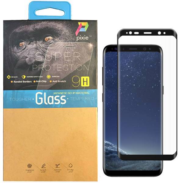Pixie 3D Full Glue Glass Screen Protector For Samsung S8، محافظ صفحه نمایش تمام چسب شیشه ای پیکسی مدل 3D مناسب برای گوشی سامسونگ S8