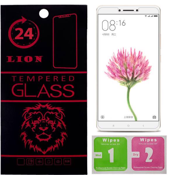 LION 2.5D Full Glass Screen Protector For Xiaomi Mi Max 2، محافظ صفحه نمایش شیشه ای لاین مدل 2.5D مناسب برای گوشی شیائومی Mi Max 2