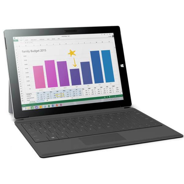 Microsoft Surface 3 4G with Keyboard - 128GB Tablet، تبلت مایکروسافت مدل Surface 3 4G به همراه کیبورد ظرفیت 128 گیگابایت