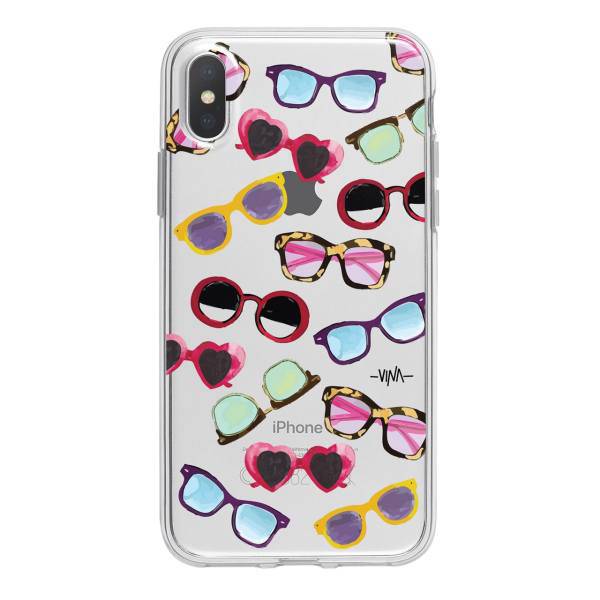 Sunglasses Cover For iPhone X / 10، کاور ژله ای وینا مدل Sunglasses مناسب برای گوشی موبایل آیفون X / 10