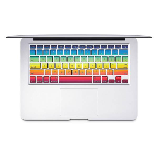 Wensoni Life In Color Keyboard Sticker With Persian Label For MacBook، برچسب تزئینی کیبورد ونسونی مدل Life In Color به همراه حروف فارسی مناسب برای مک بوک