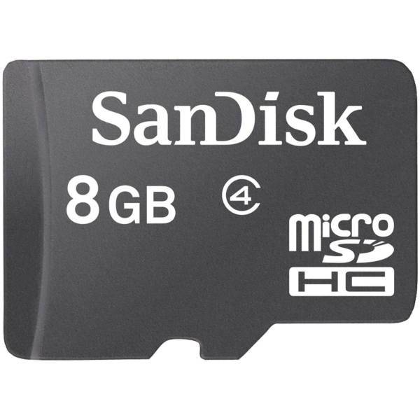 Sandisk microSDHC Class 4 - 8GB، کارت حافظه microSDHC سن دیسک کلاس 4 ظرفیت 8 گیگابایت