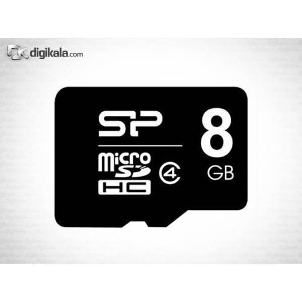 Silicon Power MicroSD Card 8GB Class 4، کارت حافظه میکرو اس دی سیلیکون پاور 8 گیگابایت کلاس 4