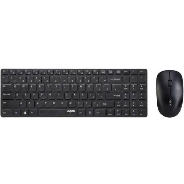 Rapoo 9300P Wireless Keyboard and Mouse With Persian Letters، کیبورد و ماوس بی‌سیم رپو مدل 9300P با حروف فارسی