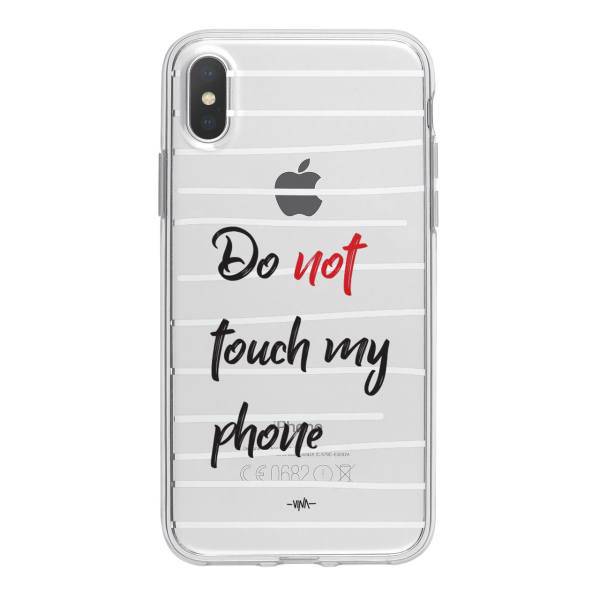 کاور ژله ای مدل Do Not Touch My Phone مناسب برای گوشی موبایل آیفون X / 10