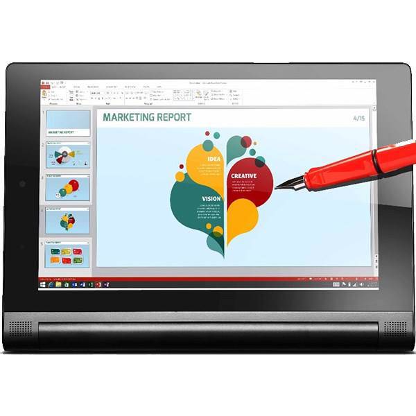 Lenovo Yoga Tablet 2 8.0 with Windows featuring AnyPen - 32GB، تبلت لنوو یوگا تبلت 2 8.0 ویندوزی - 32 گیگابایت