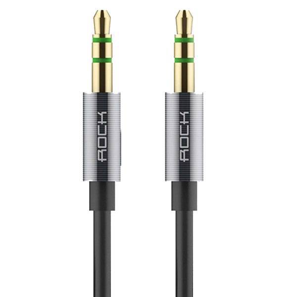 Rock RAU0509 3.5mm AUX Audio Cable 1m، کابل انتقال صدا 3.5 میلیمتری راک مدل RAU0509 طول 1 متر