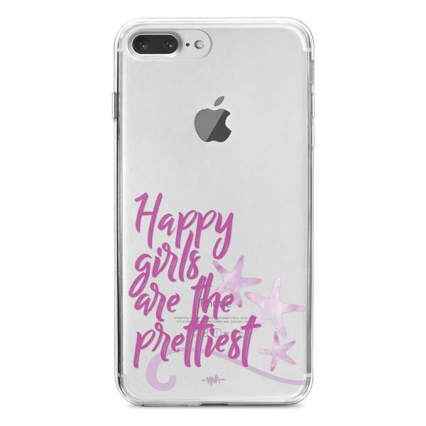 Happy girl are the prettiest Case Cover For iPhone 7 plus/8 Plus، کاور ژله ای مدلHappy girls are the prettiest مناسب برای گوشی موبایل آیفون 7 پلاس و 8 پلاس