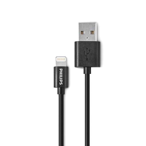 Philips DLC2404V Charge And Sync USB To Lightning Cable 1m، کابل تبدیل USB به لایتنینگ فیلیپس مدل DLC2404V Charge And Sync طول 1 متر
