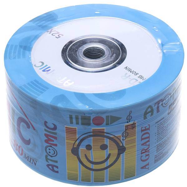Atomic CD-Rack of 50، سی دی خام اتمیک پک 50 عددی