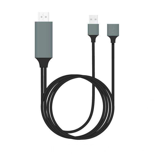 USB to HDMI cable 3in1 HDTV، کابل تبدیل USB به HDMI مدل 3in1 HDTV