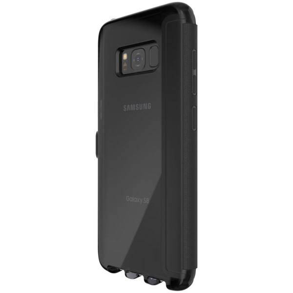 Tech21 Evo Wallet Flip Cover For Samsung Galaxy S8 Plus، کیف کلاسوری تک21 مدل Evo Wallet مناسب برای گوشی موبایل سامسونگ Galaxy S8 Plus