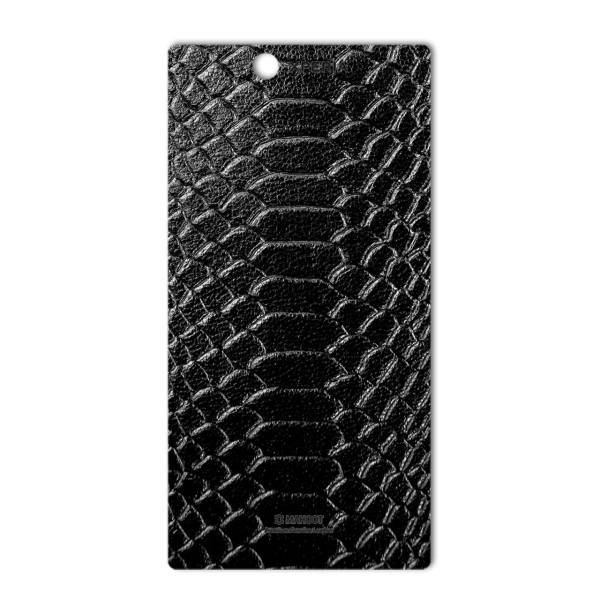 MAHOOT Snake Leather Special Sticker for Sony Xperia Z Ultra، برچسب تزئینی ماهوت مدل Snake Leather مناسب برای گوشی Sony Xperia Z Ultra