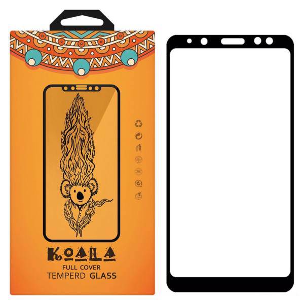 KOALA Full Cover Glass Screen Protector For Samsung Galaxy A6 2018، محافظ صفحه نمایش شیشه ای کوالا مدل Full Cover مناسب برای گوشی موبایل سامسونگ Galaxy A6 2018