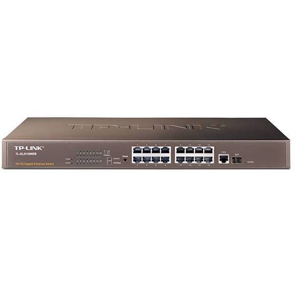 TP-LINK TL-SL2218WEB 16-Port Gigabit Web Smart Switch، سوییچ 16 پورت گیگابیتی هوشمند تی پی-لینک مدل TL-SL2218WEB