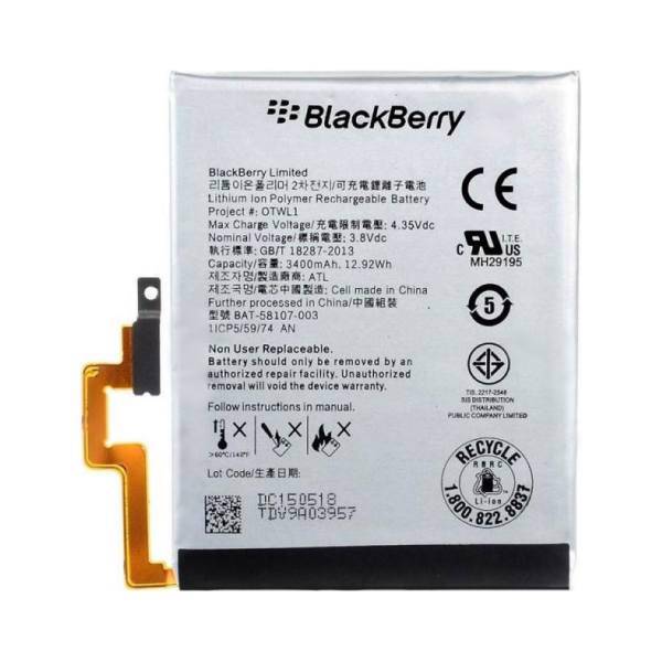 Black Berry OTWL1 3480mAh Mobile Phone Battery For BlackBerry Passport، باتری موبایل بلک بری مدل OTWL1 با ظرفیت 3480mAh مناسب برای گوشی موبایل بلک بری Passport