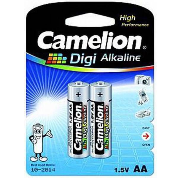 Camelion Digi Alkaline LR6-BP2DGP AA Battery Pack Of 2، باتری قلمی کملیون مدل Digi Alkaline LR6-BP2DGP بسته 2 عددی
