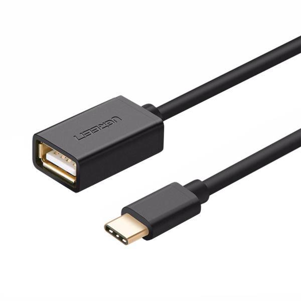 UGREEN US154 USB to USB-C Adapter 0.15m، مبدل USB به USB-C یوگرین مدل US154 طول 0.15 متر