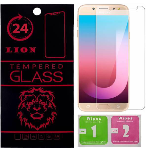 LION 2.5D Full Glass Screen Protector For Samsung Galaxy J7 Pro، محافظ صفحه نمایش شیشه ای لاین مدل 2.5D مناسب برای گوشی سامسونگ گلکسی J7 Pro