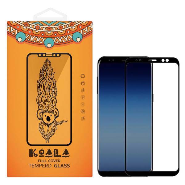 KOALA Full Cover Glass Screen Protector For Samsung Galaxy A8 2018، محافظ صفحه نمایش شیشه ای کوالا مدل Full Cover مناسب برای گوشی موبایل سامسونگ Galaxy A8 2018