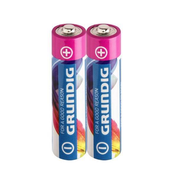 Grundig Alkaline 2100mAh AA Battery Pack Of 2، باتری قلمی گراندیگ مدل Alkaline با ظرفیت 2100 میلی آمپر ساعت بسته 2 عددی