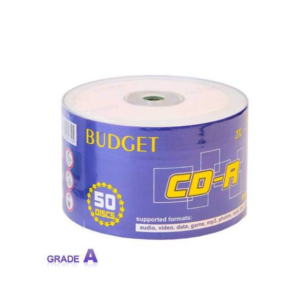 Budget CD-R Pack of 50، سی دی خام باجت مدل CD-R بسته 50 عددی