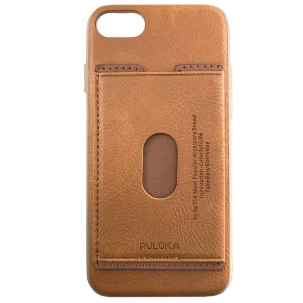 Puloka Card Bag Leather Cover For IPhone 8/7، کاور چرمی پلوکا مدل Card Bag مناسب برای گوشی آیفون 7 و 8