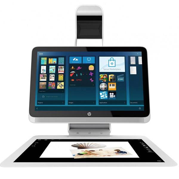 HP Sprout with 3D Scanner- 23 inch All-in-One PC، کامپیوتر همه کاره 23 اینچی اچ پی مدل Sprout همراه با اسکنر سه بعدی