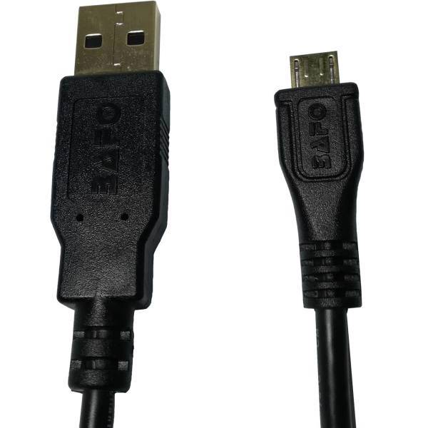 USB 2.0A MALE TO MICRO B MALE Black 1.5M، کابل تبدیل USB به microUSB بافو مدل AMicB طول 1.5 متر