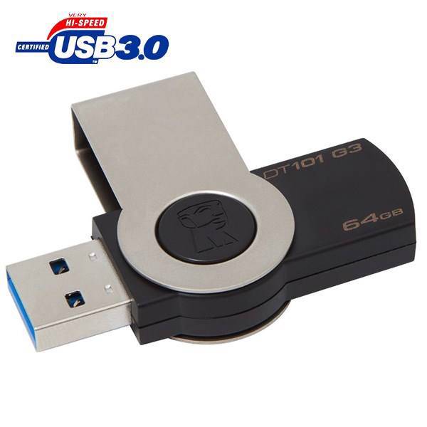 Kingston DT101 G3 USB 3.0 Flash Memory - 64GB، فلش مموری کینگستون مدل DT101 G3 ظرفیت 64 گیگابایت
